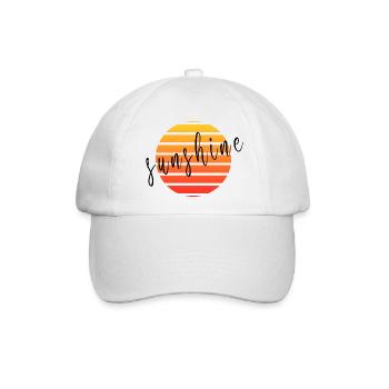 Sonnenschein - Baseballkappe - Weiß/Weiß - Vorne
