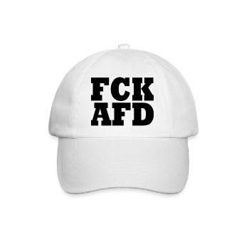 FCK AFD - Baseballkappe - Weiß/Weiß - Vorne