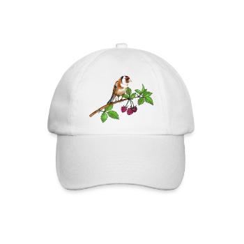 Bunte Vogel - Baseballkappe - Weiß/Weiß - Vorne