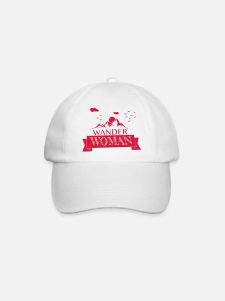Wanderwoman - Baseballkappe - Weiß/Weiß