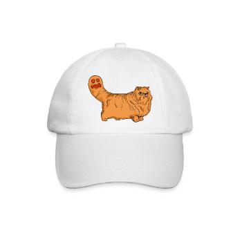 Lustige Katzen 15 - Baseballkappe - Weiß/Weiß - Vorne