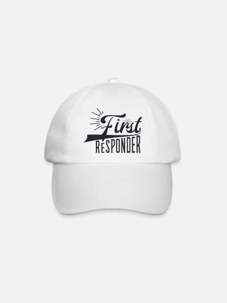 First Responder - Baseballkappe - Weiß/Weiß