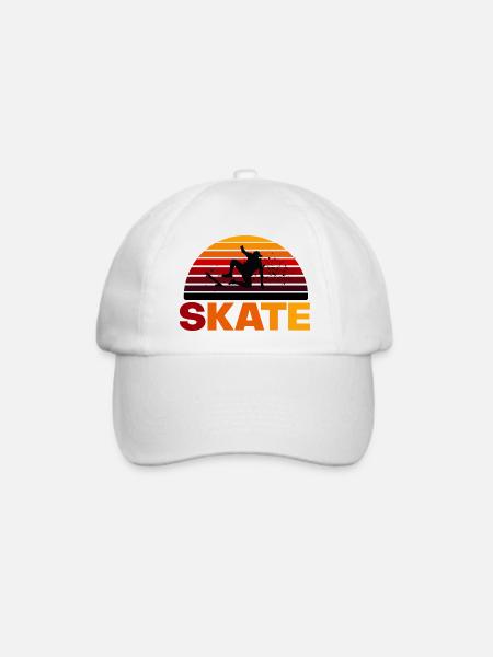 skate - Baseballkappe - Weiß/Weiß