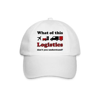 Logistik und Transport - Baseballkappe - Weiß/Weiß - Vorne