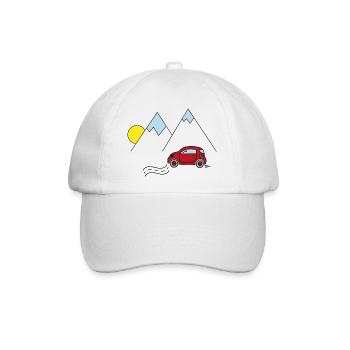 Auto - Baseballkappe - Weiß/Weiß - Vorne
