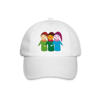 kasper und freunde - Baseballkappe - Weiß/Weiß - Vorne