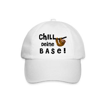 Chill Deine Base - Baseballkappe - Weiß/Weiß - Vorne