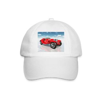 Rennwagen aus den 1920er Jahren - Baseballkappe - Weiß/Weiß - Vorne