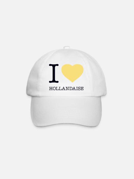 I LOVE HOLLANDAISE - Baseballkappe - Weiß/Weiß