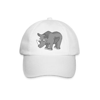 Nashorn 1 - Baseballkappe - Weiß/Weiß - Vorne