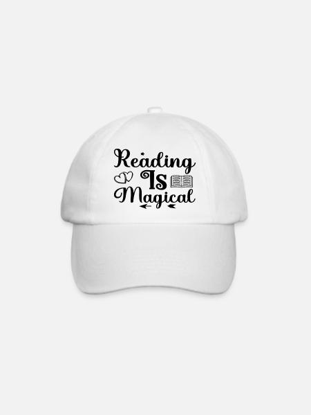 Reading Is Magical - Baseballkappe - Weiß/Weiß