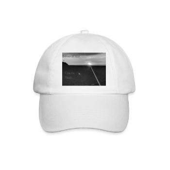 Beach Black and White - Baseballkappe - Weiß/Weiß - Vorne
