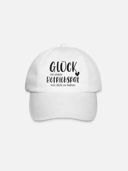 Betriebsrat Arbeitnehmer Vertretung Geschenk - Baseballkappe - Weiß/Weiß