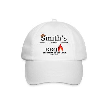 Smith's BBQ - Baseballkappe - Weiß/Weiß - Vorne