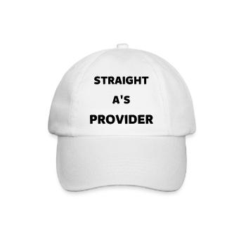 STRAIGHT A'S ANBIETER - Baseballkappe - Weiß/Weiß - Vorne