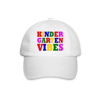 kindergarten vibes - Baseballkappe - Weiß/Weiß - Vorne