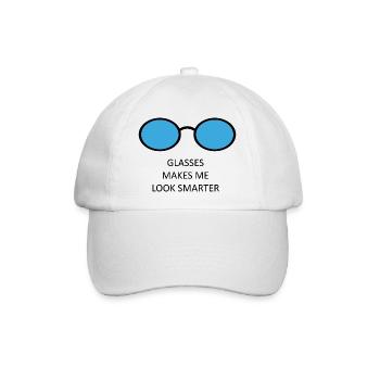Brille - Baseballkappe - Weiß/Weiß - Vorne