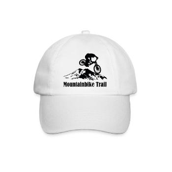 Mountainbike Trail - Baseballkappe - Weiß/Weiß - Vorne