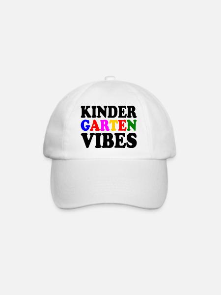 kindergarten vibes - Baseballkappe - Weiß/Weiß