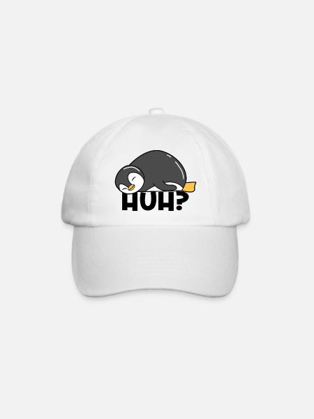 Süß Kalt Vogel Pinguin Spruch Tier Zoo - Baseballkappe - Weiß/Weiß