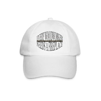 lumberjack forestry funny quote carpenter - Baseballkappe - Weiß/Weiß - Vorne