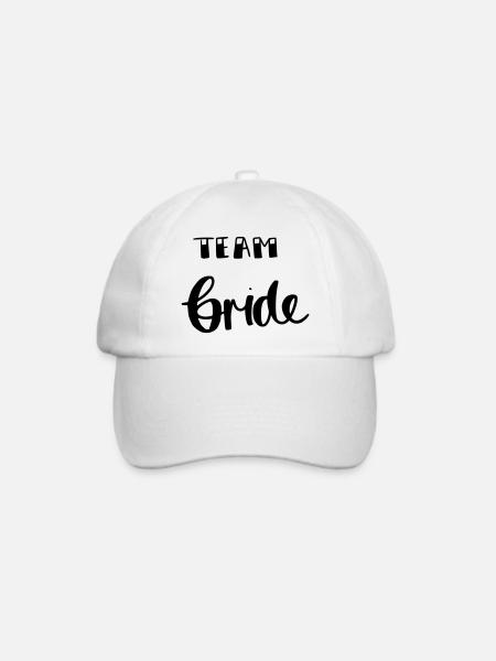 Team bride - Baseballkappe - Weiß/Weiß