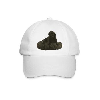 niedliche Tierbabys, Labrador welpe, outfits damen - Baseballkappe - Weiß/Weiß - Vorne