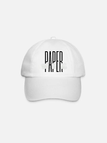 Papier - Baseballkappe - Weiß/Weiß