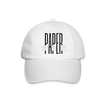 Papier - Baseballkappe - Weiß/Weiß - Vorne