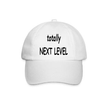 totally next level - Baseballkappe - Weiß/Weiß - Vorne
