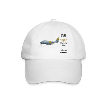 F-86 Sabre - Baseballkappe - Weiß/Weiß - Vorne