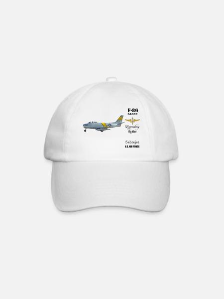 F-86 Sabre - Baseballkappe - Weiß/Weiß