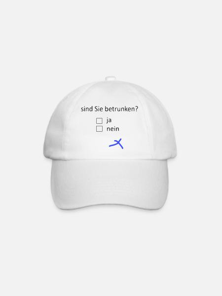 sind Sie betrunken? - Baseballkappe - Weiß/Weiß