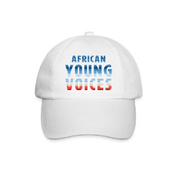African Young Voices | Warming Stripes - Baseballkappe - Weiß/Weiß - Vorne
