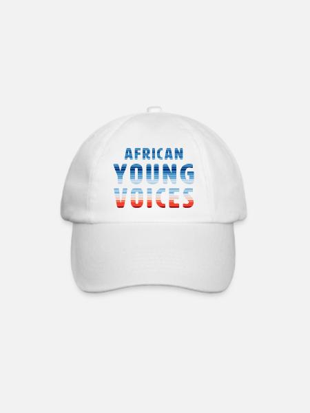 African Young Voices | Warming Stripes - Baseballkappe - Weiß/Weiß