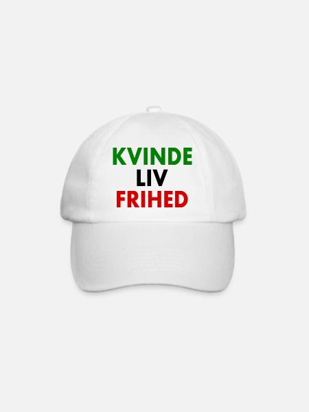 Weibliche Lebensfreiheit - Baseballkappe - Weiß/Weiß