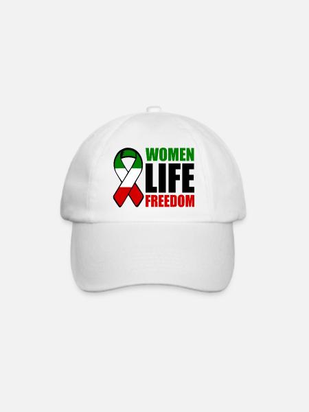 Women life freedom - Baseballkappe - Weiß/Weiß