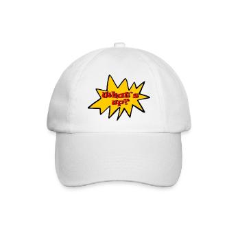 Whats up - Baseballkappe - Weiß/Weiß - Vorne