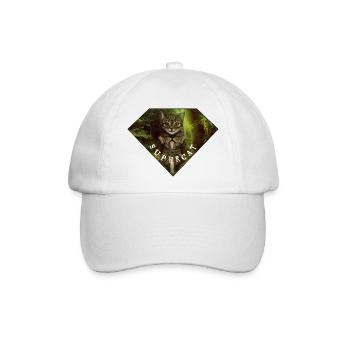 Supercat - Baseballkappe - Weiß/Weiß - Vorne