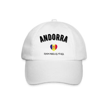 Andorra - Baseballkappe - Weiß/Weiß - Vorne