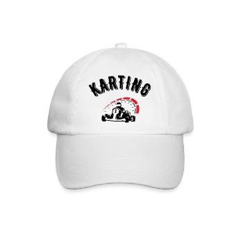 karting - Baseballkappe - Weiß/Weiß - Vorne