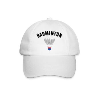 Badminton - Baseballkappe - Weiß/Weiß - Vorne