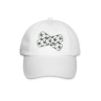 Hanf - Baseballkappe - Weiß/Weiß - Vorne