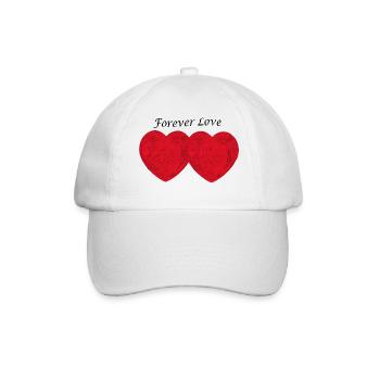 Forever Love - Baseballkappe - Weiß/Weiß - Vorne
