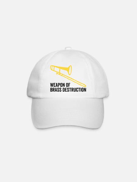 Waffe der Messingvernichtung - Baseballkappe - Weiß/Weiß