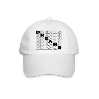 DREAMS - COME TRUE - Baseballkappe - Weiß/Weiß - Vorne