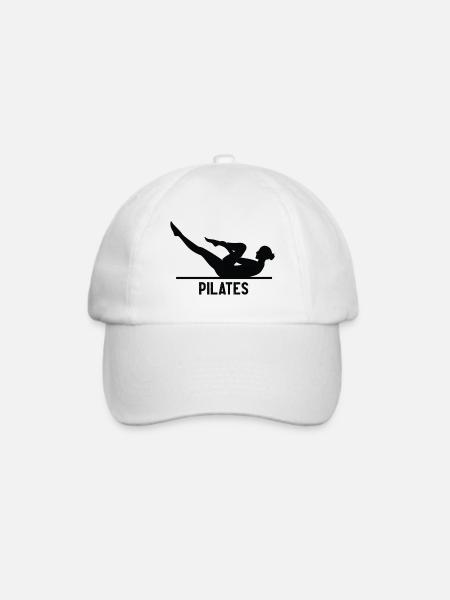 Pilates - Baseballkappe - Weiß/Weiß