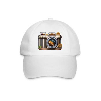 Fotokamera - Baseballkappe - Weiß/Weiß - Vorne