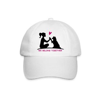We belong together - Baseballkappe - Weiß/Weiß - Vorne