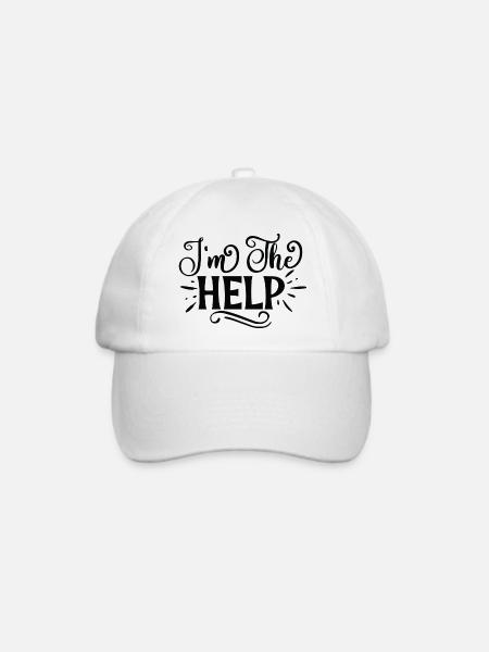 I´m The Help - Baseballkappe - Weiß/Weiß
